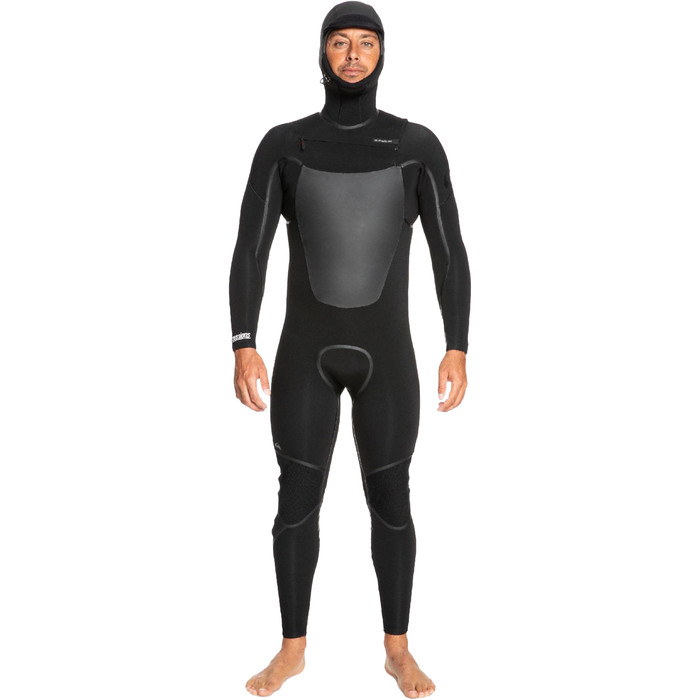 2023 Quiksilver Mens Marathon Sessions 5 4 3mm Hooded Chest Zip Wetsuit 